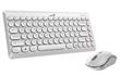 TECLADO MOUSE Q8000 BLANCO INALAMBRICO MINI GENIUS